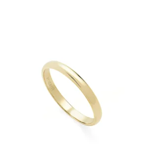 Aliança de ouro amarelo 18K - Fina - Alianças Clássicas